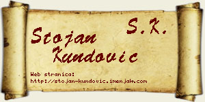 Stojan Kundović vizit kartica